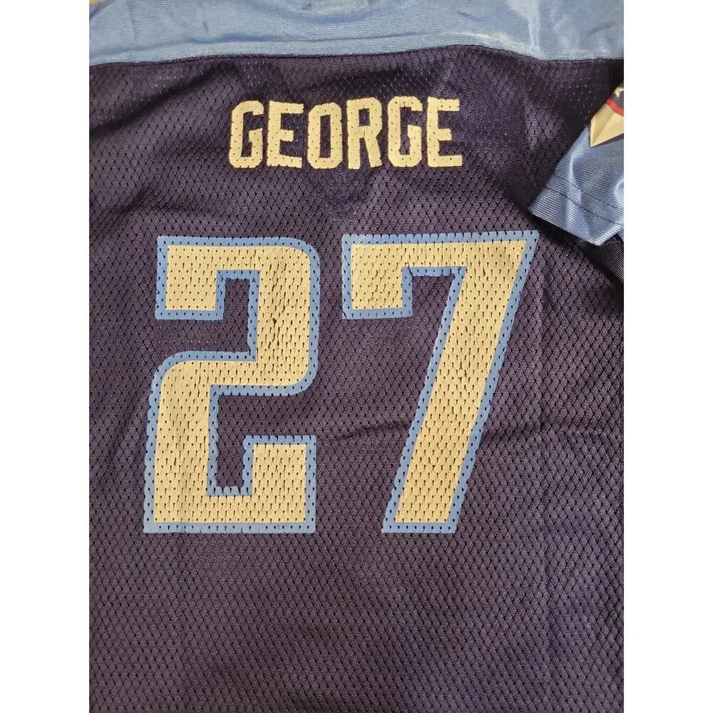 Reebok Eddie George Tennessee Titans Football Jersey Youth Large 7 Boys Kids